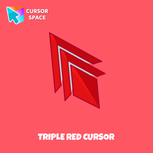 Triple Red cursor arrow cursor